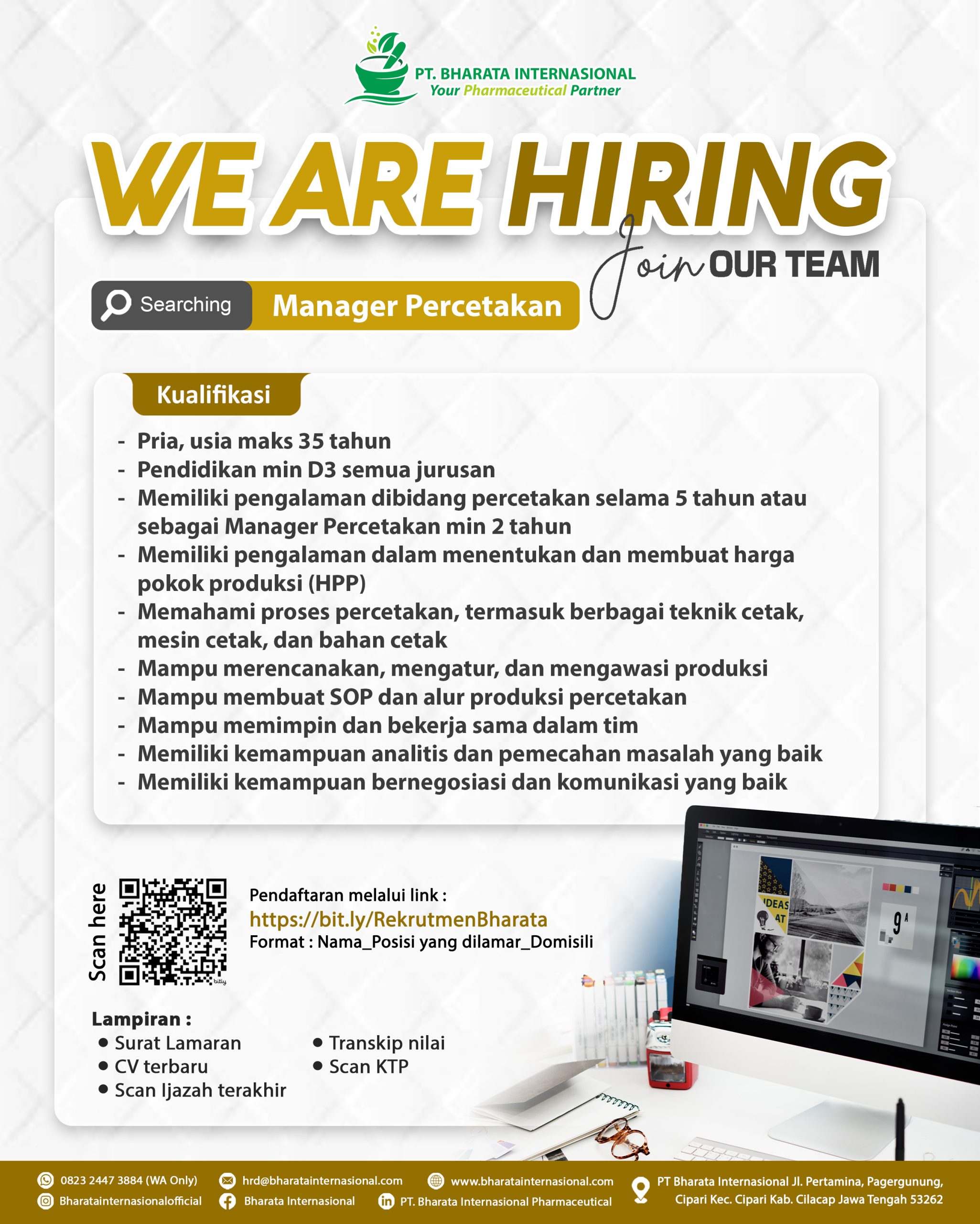 manager percetakan
