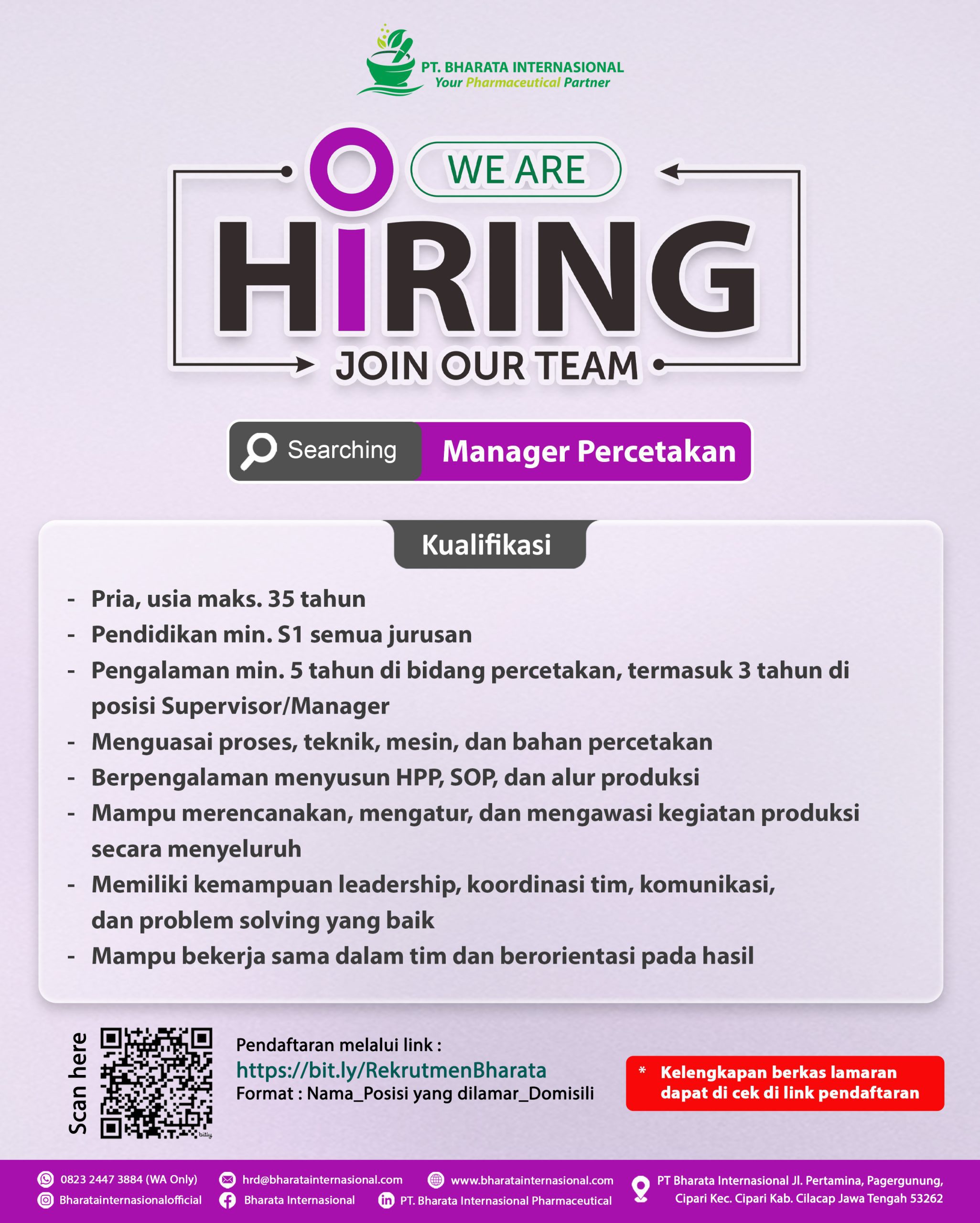 manager percetakan