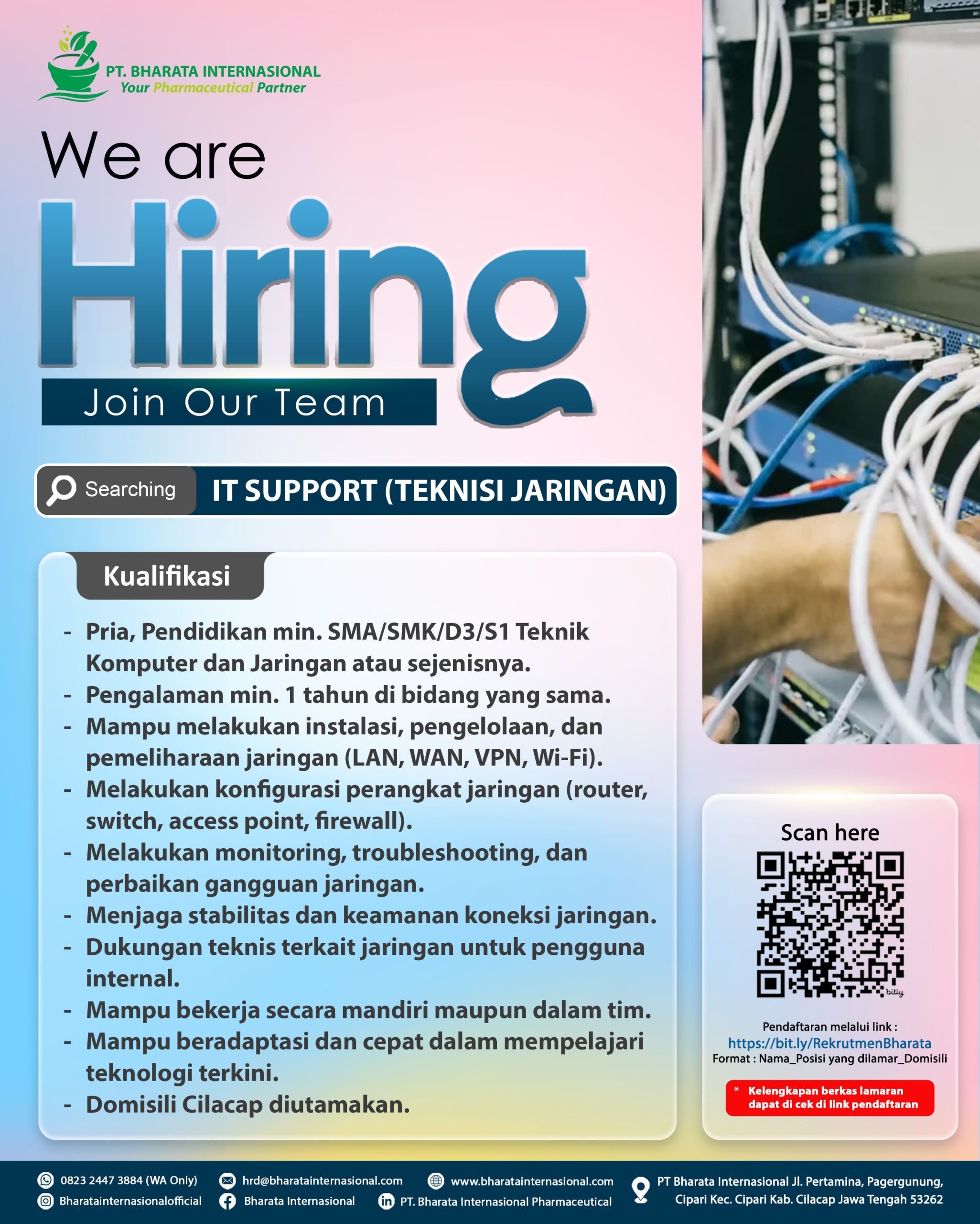 IT SUPPORT (TEKNISI JARINGAN)